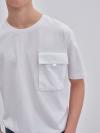 Pánske biele tričko s vreckom AUSTIN 101